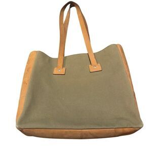 Jack Spade Canvas and Leather Tote Bag
